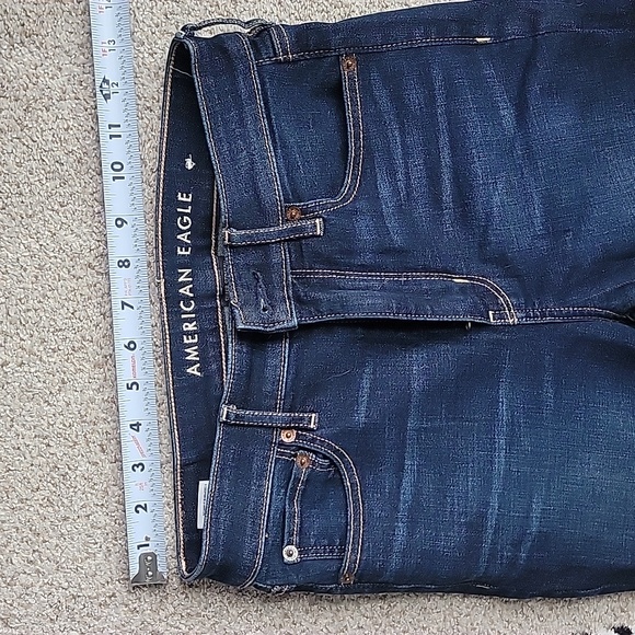 American Eagle women's denim high rise flare jeans size 2 - Picture 4 of 7